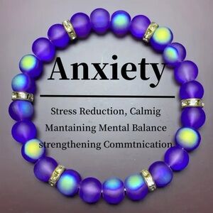 💎4/$20💎Purple Moonstone Bracelet For Anxiety